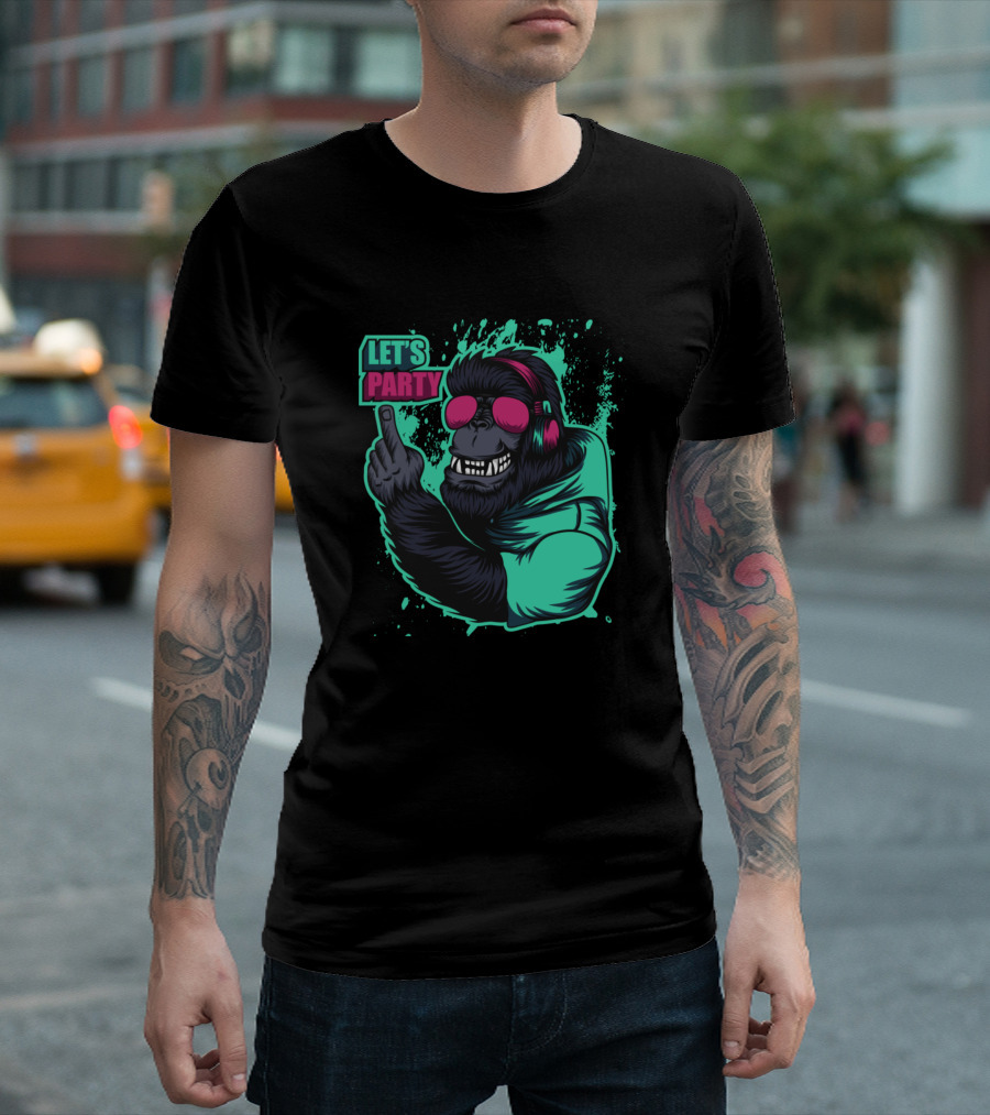 Cool Gorilla Let's Party T-Shirt