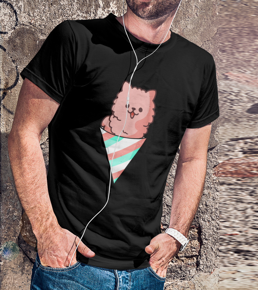 Cotton Candy Corgi Cone Delight T-Shirt