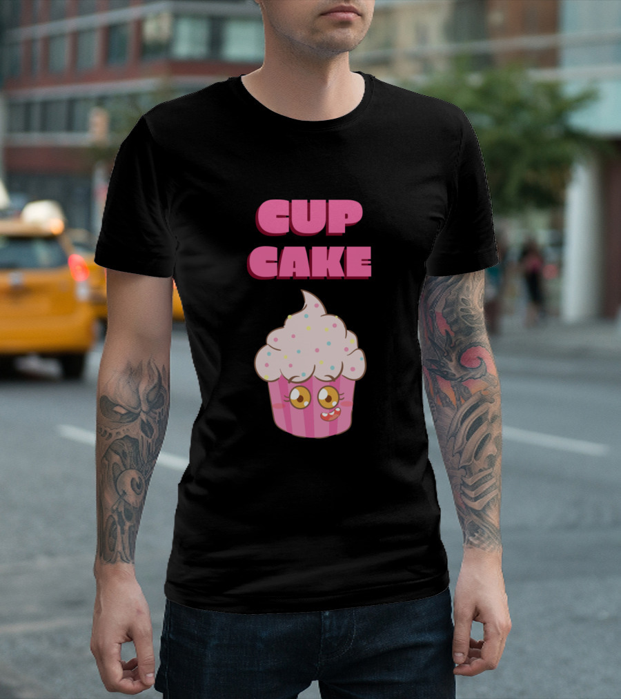 CUP CAKE Cute Kawaii Sprinkle Face T-Shirt