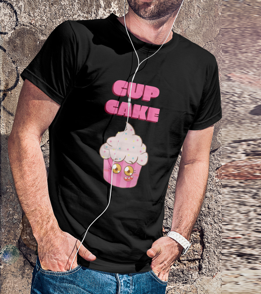 CUP CAKE Cute Kawaii Sprinkle Face T-Shirt