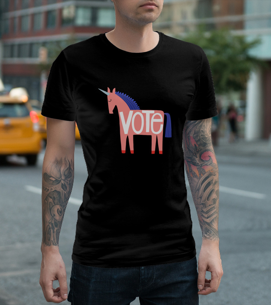 Vote Democrat Unicorn T-Shirt