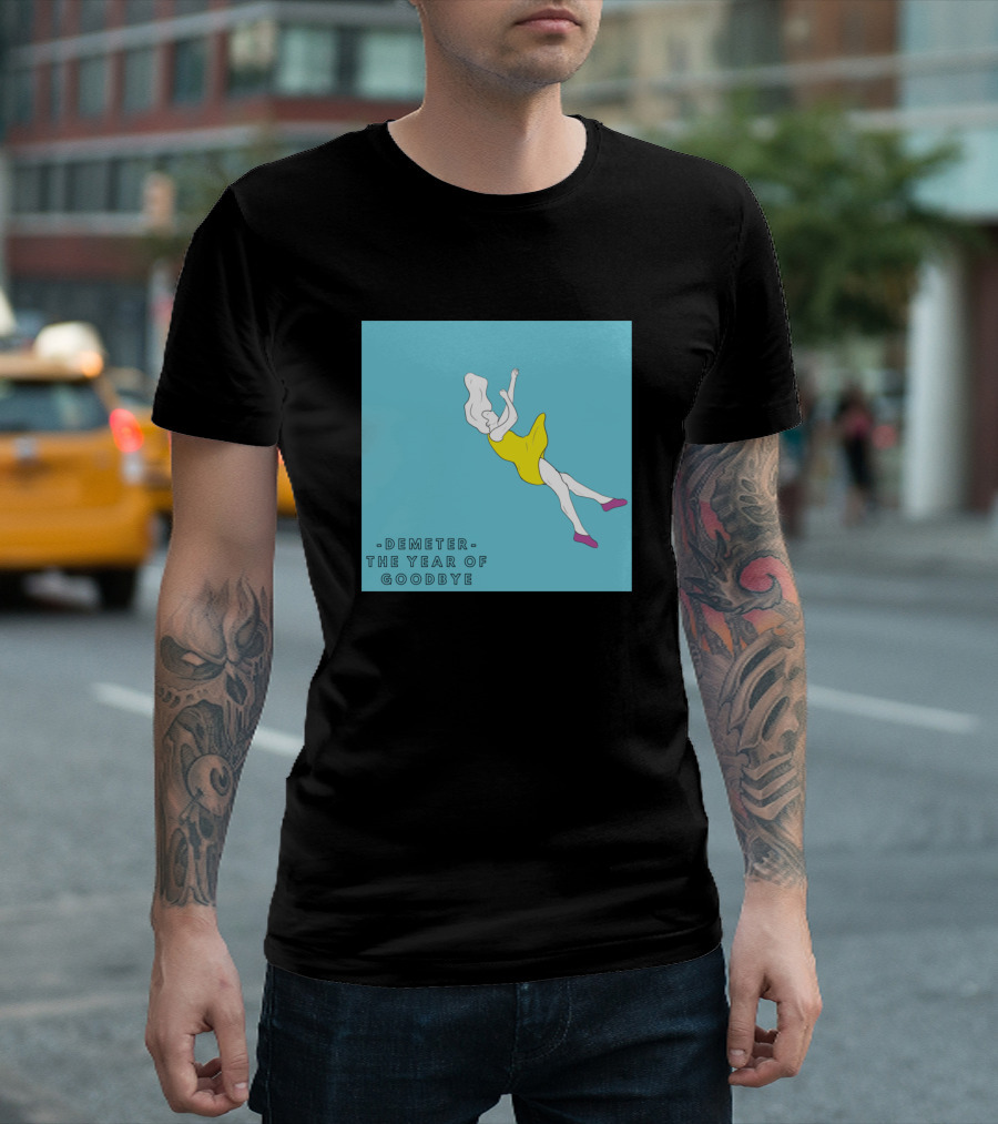 Demeter The Year Of Goodbye Falling Light Black Prin T-Shirt