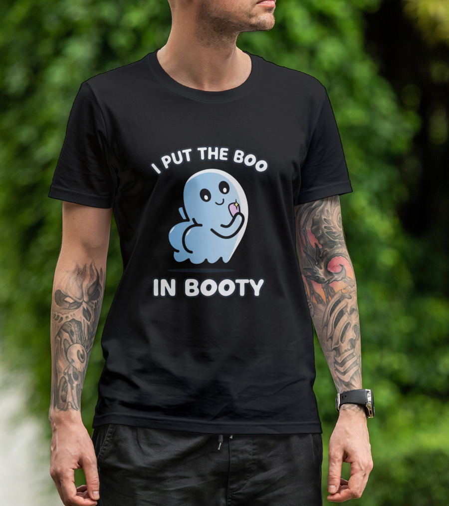 I Put The Boo In Booty Cute Ghost With Ice Cream T-Shirt