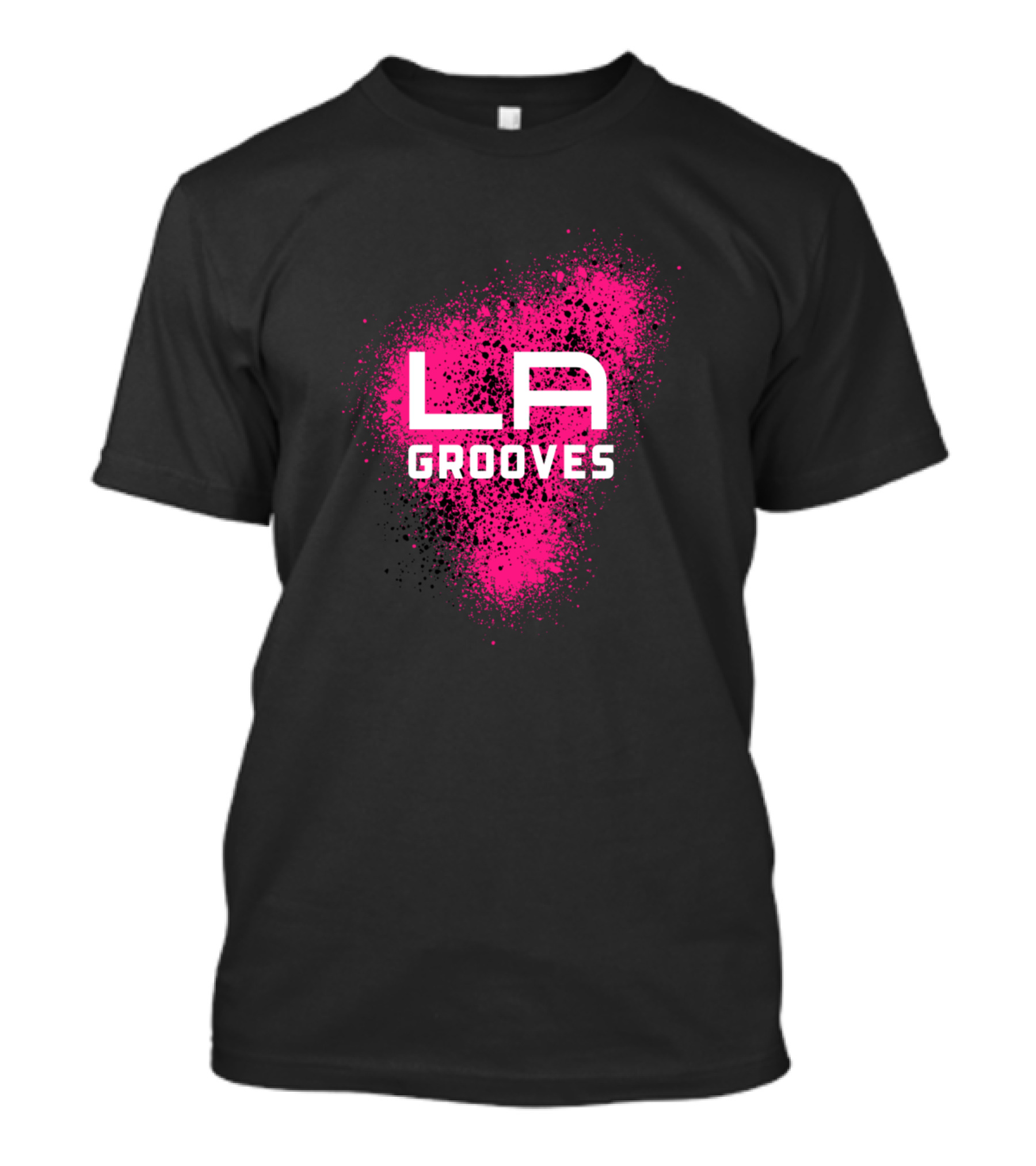 LA Grooves Pink Splatter T-Shirt