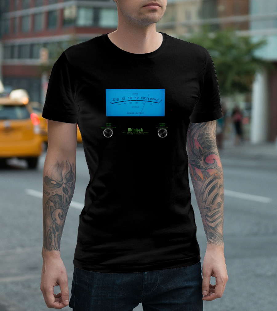 McIntosh MC125KW Power Output Meter McIntosh Laboratory Classic Amplifier Display T-Shirt