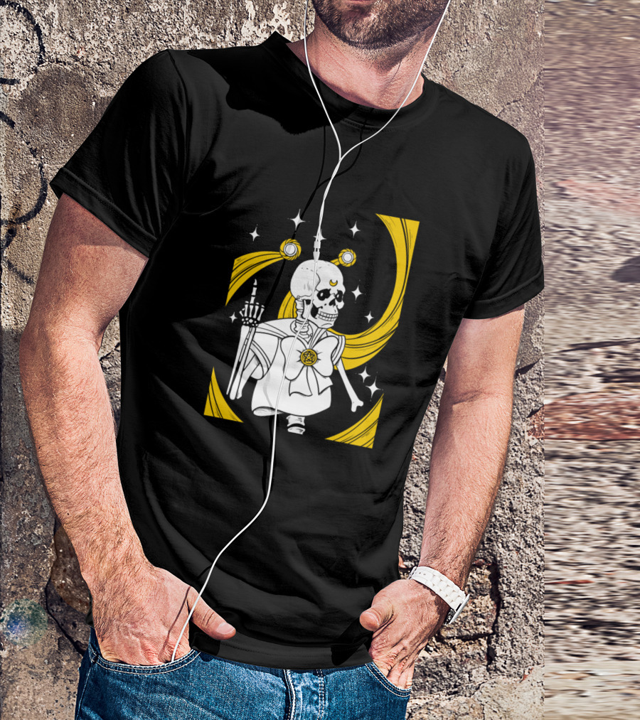 Sailor Moon Skeleton Cosmic Wand T-Shirt