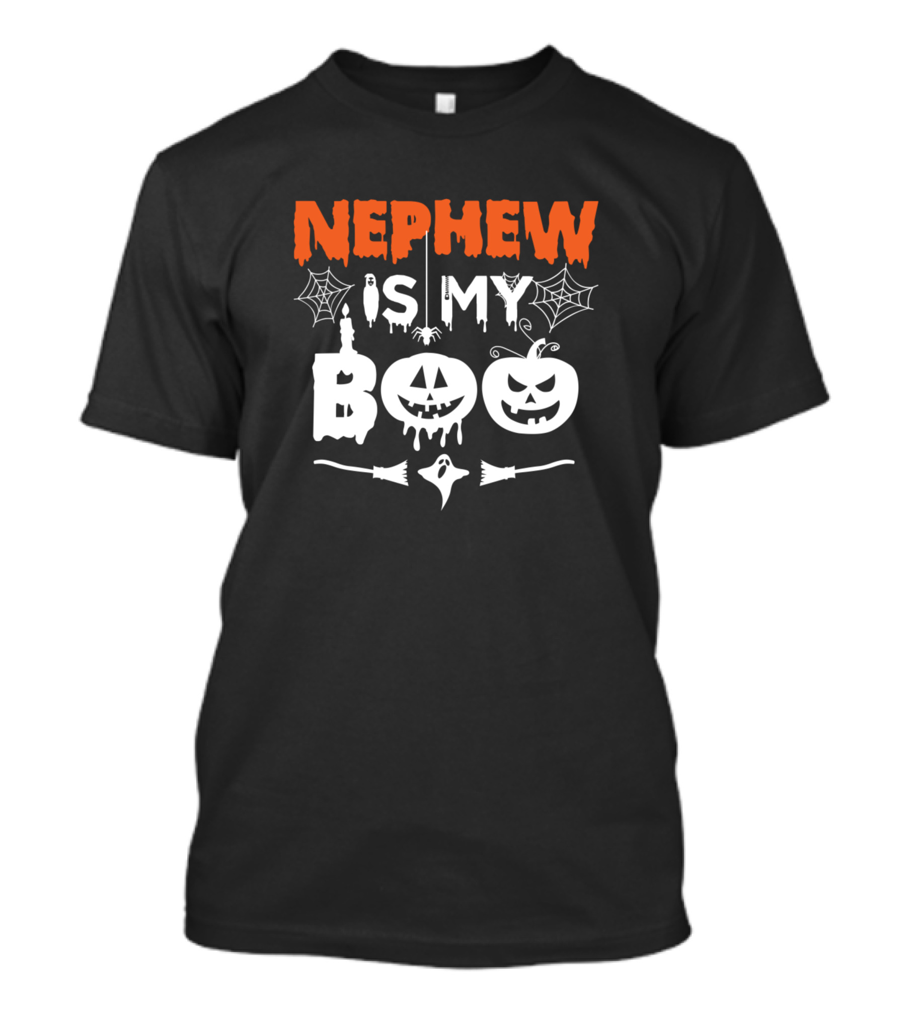 Nephew Is My Boo Halloween Pumpkins And Ghosts T-Shirt