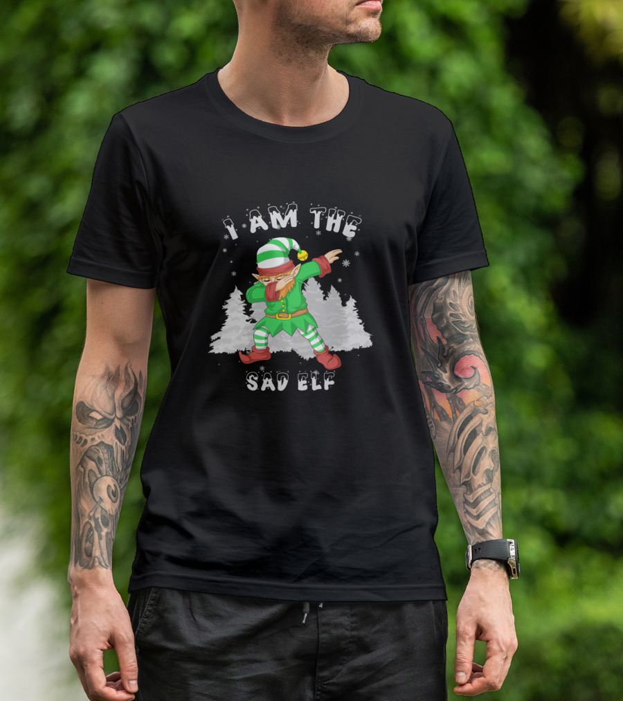 I AM THE SAD ELF DABBING CHRISTMAS TREES T-Shirt