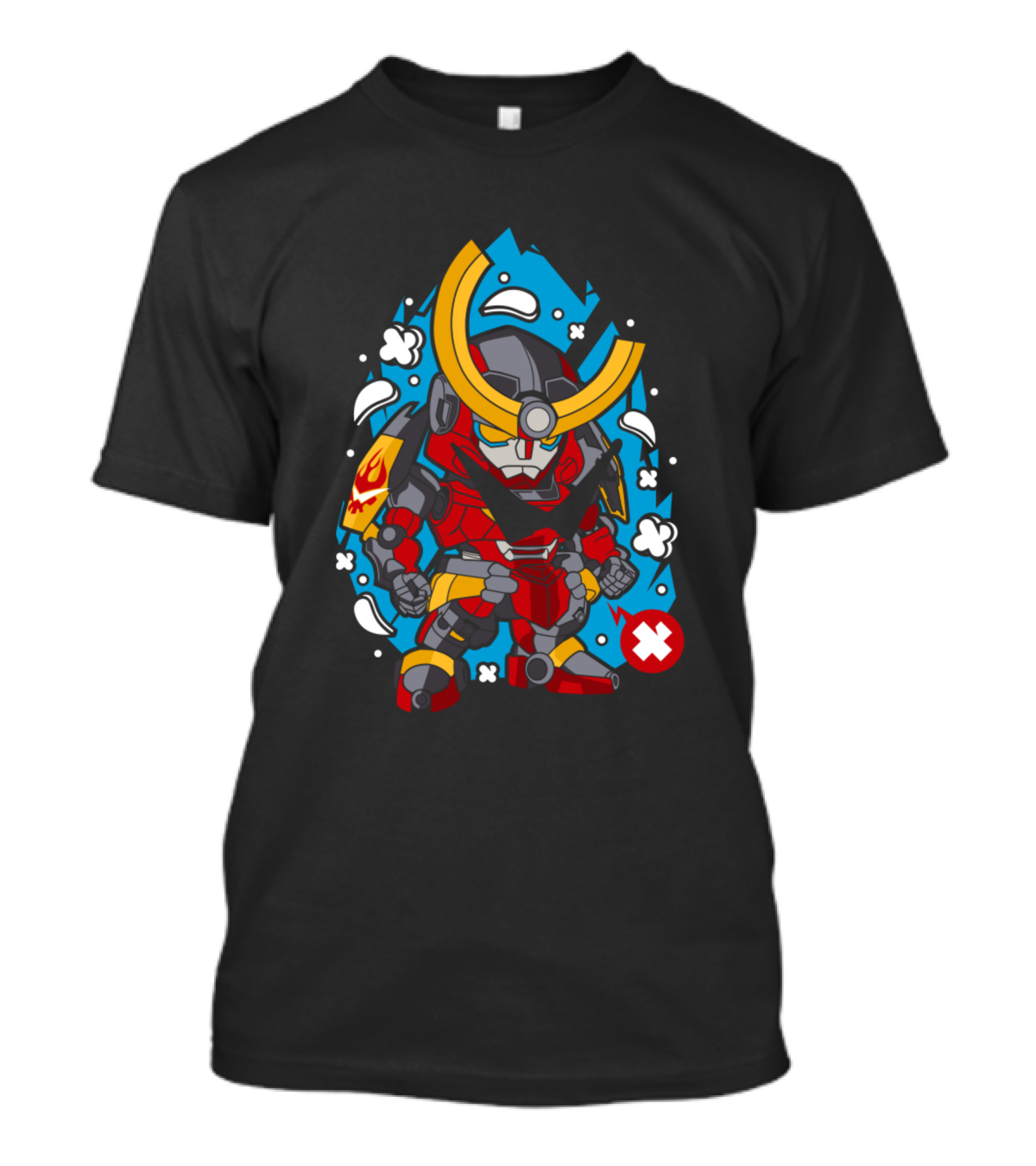 Tengen Toppa Gurren Lagann Chibi Mecha With Drill And Flame T-Shirt