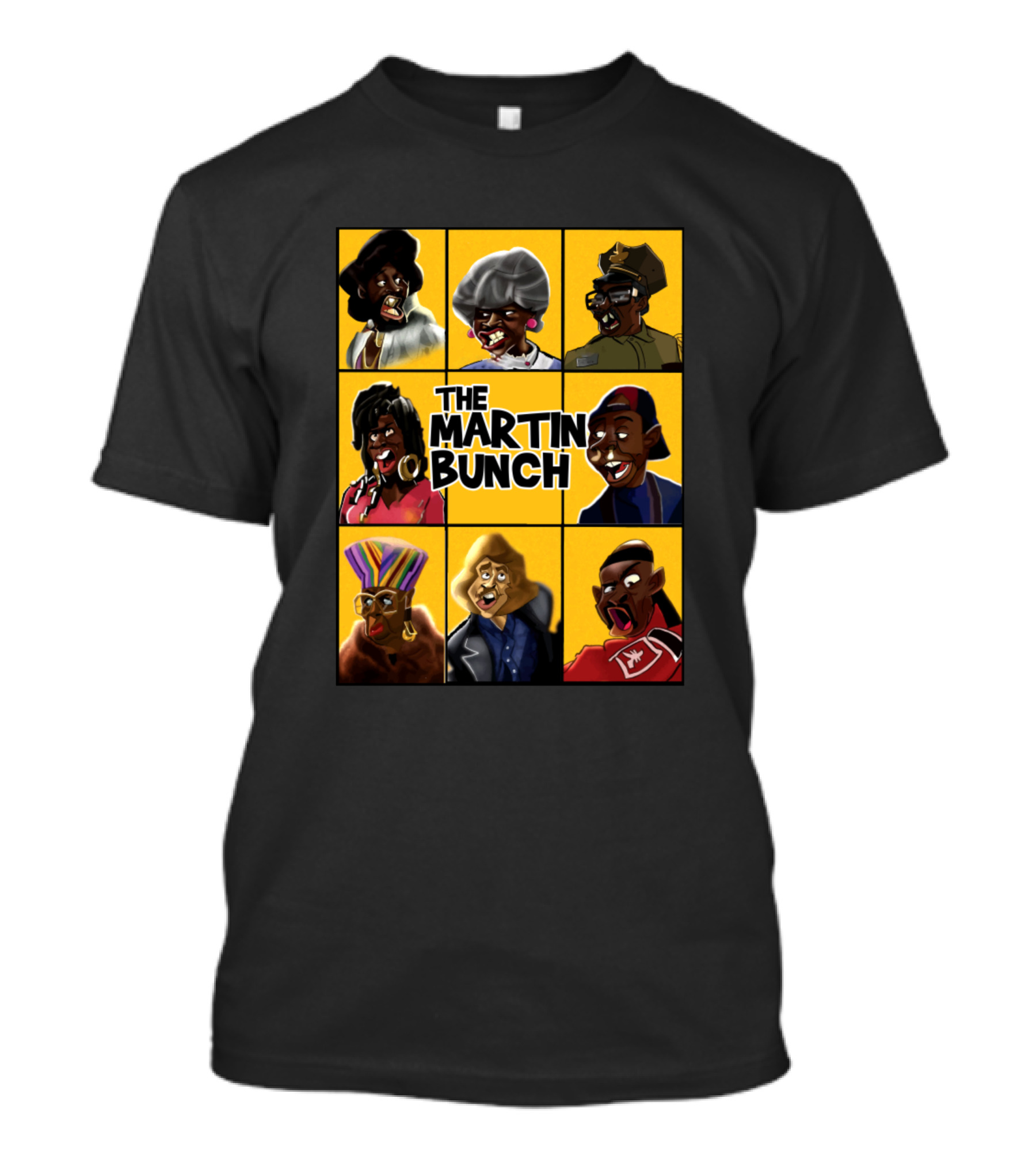 The Martin Bunch Character Grid Collage T-Shirt