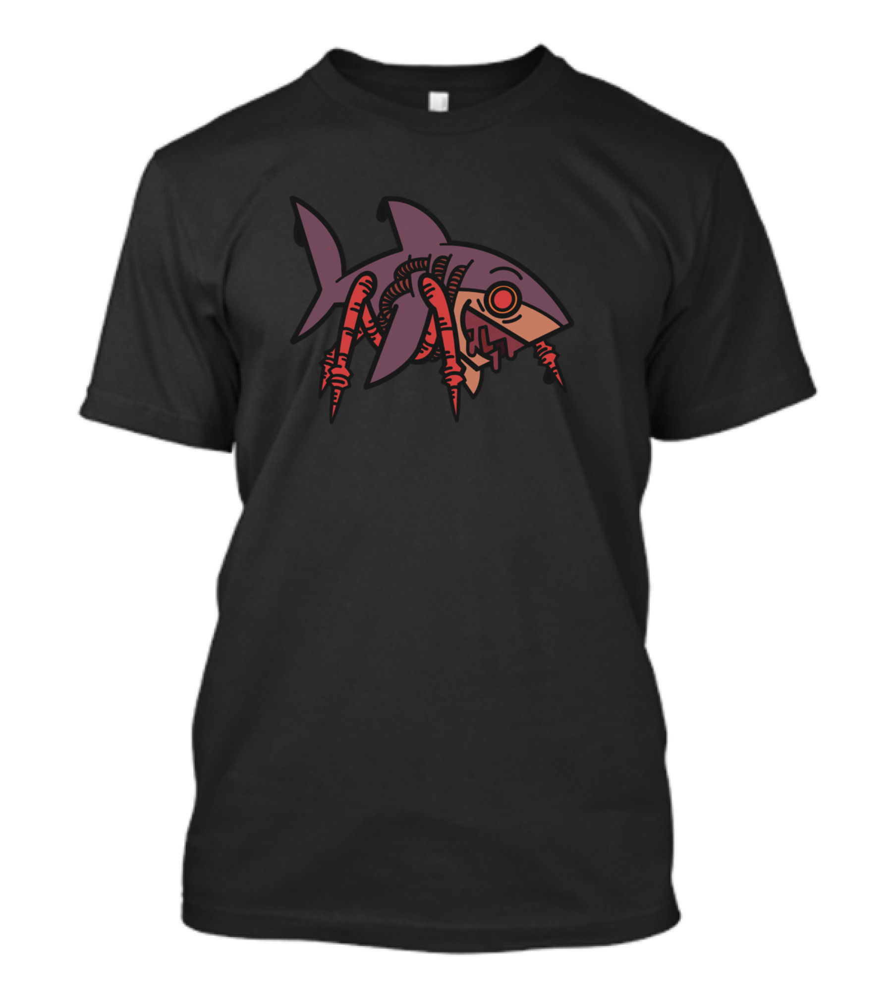 Trick Or Treato Shark With Tentacles Halloween T-Shirt