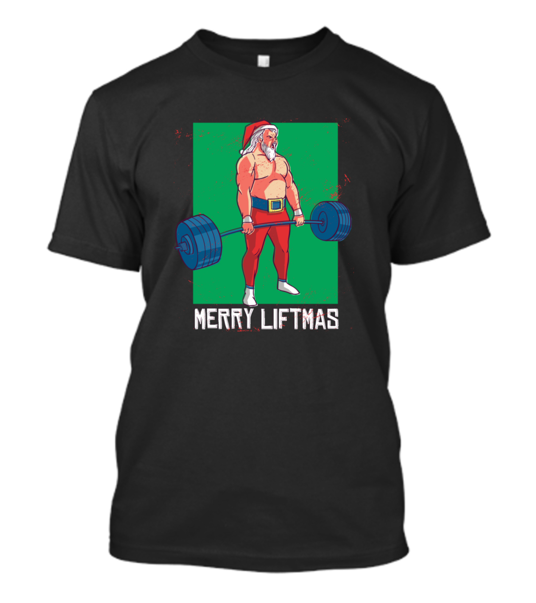Merry Liftmas Christmas Fitness Bodybuilder Gym T-Shirt