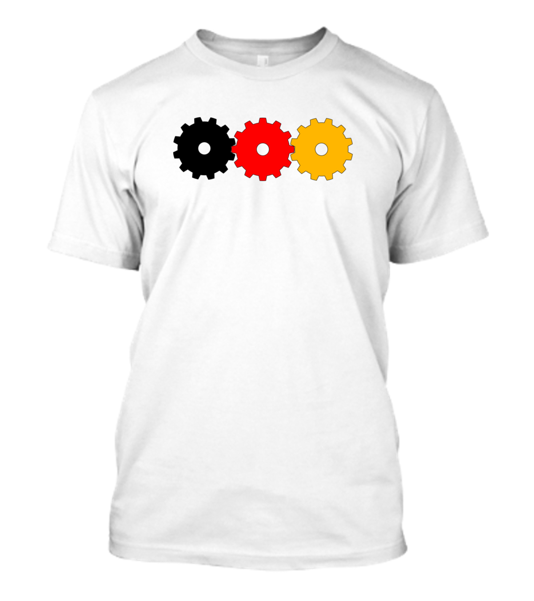 Deutschland Black Red Yellow Gear T-Shirt
