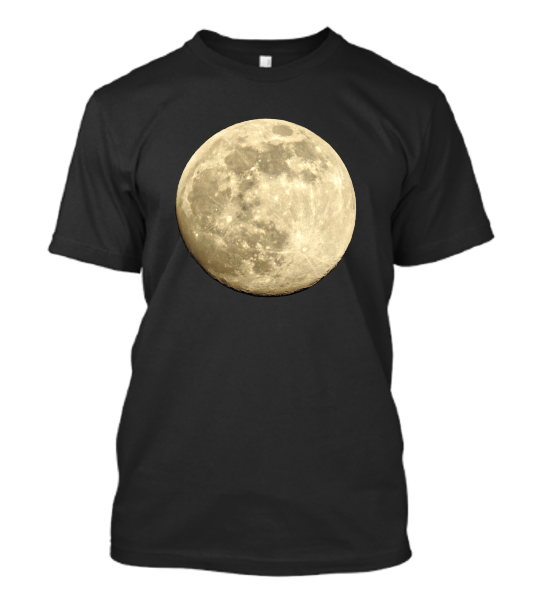 Full Moon Night Sky Lunar Glow T-Shirt