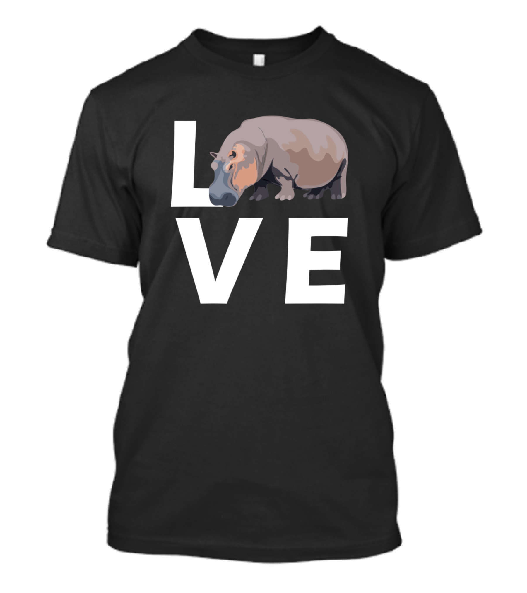LOVE Hippo Love Hippopotamus T-Shirt