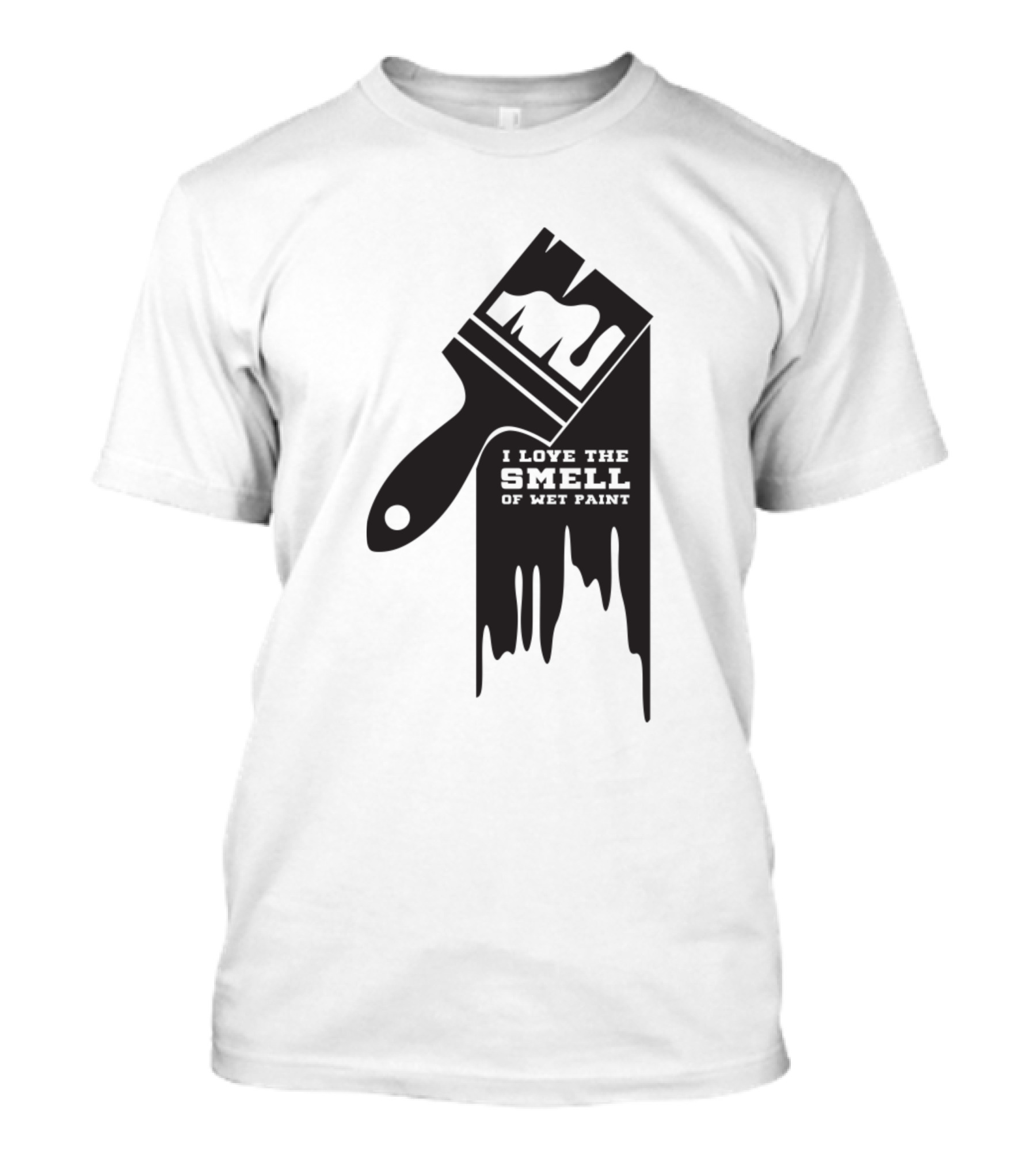 I Love The Smell Of Wet Paint Paintbrush T-Shirt