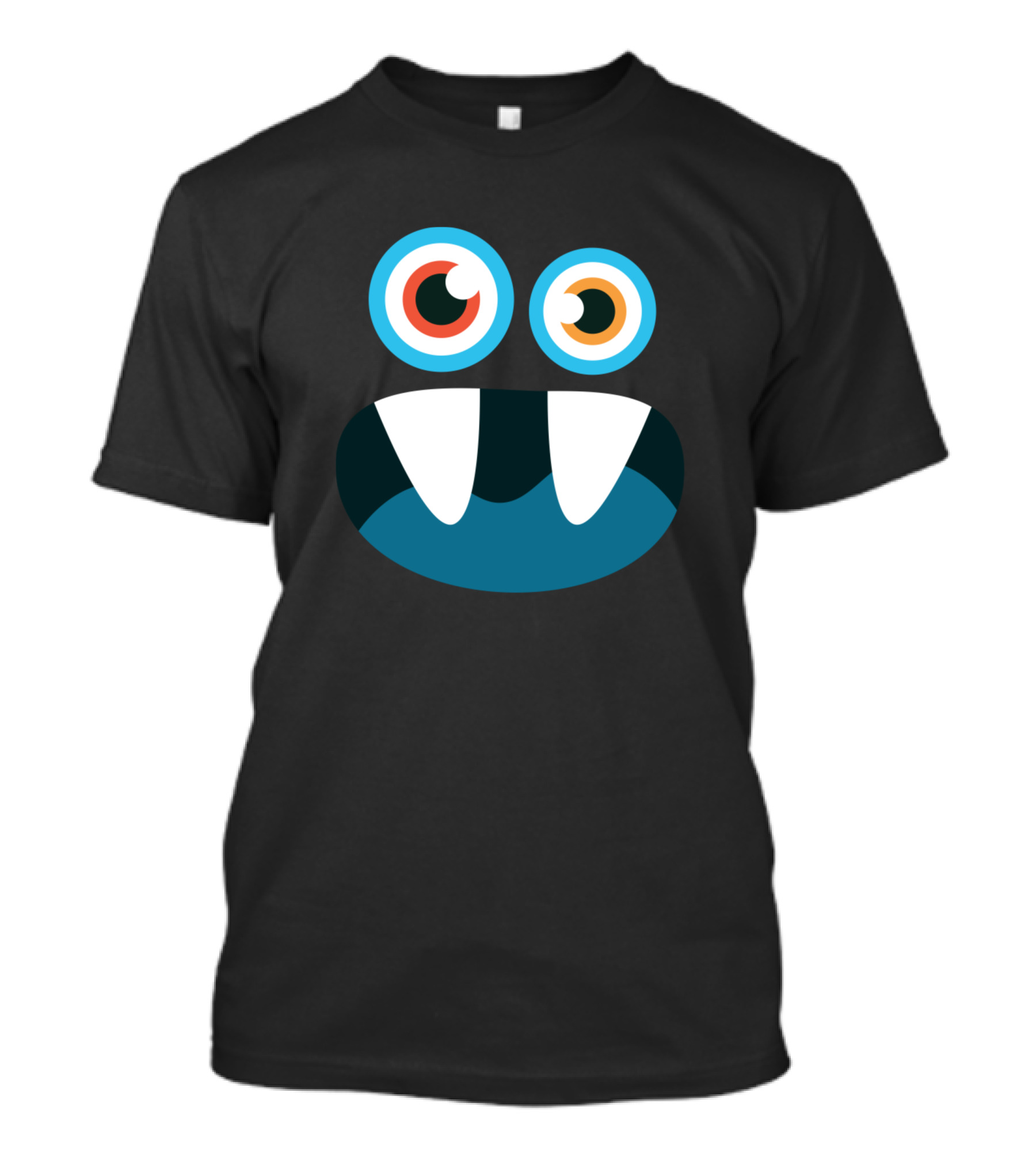Monster Face Halloween Costume Trick Or Treat Fun Hall T-Shirt