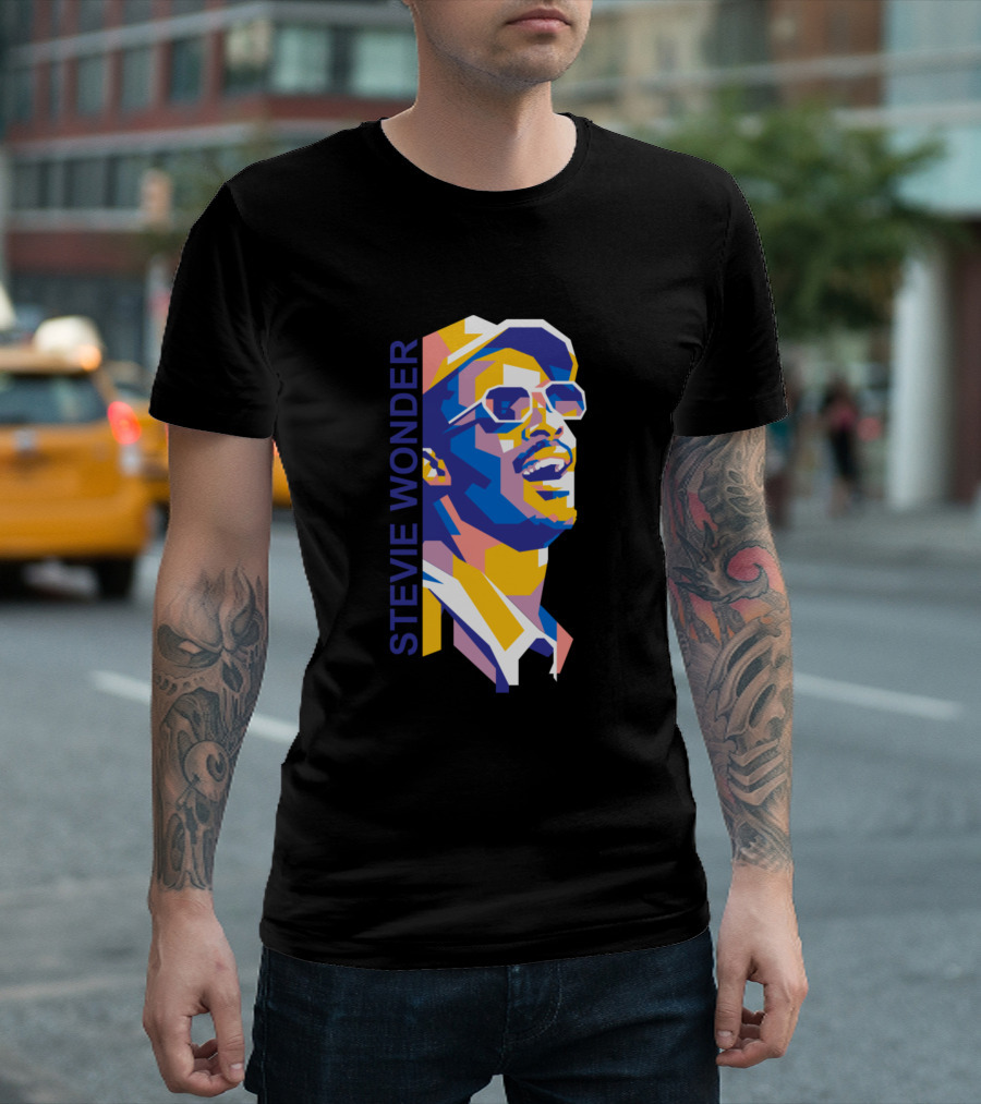 Stevie Wonder Colorful Pop T-Shirt