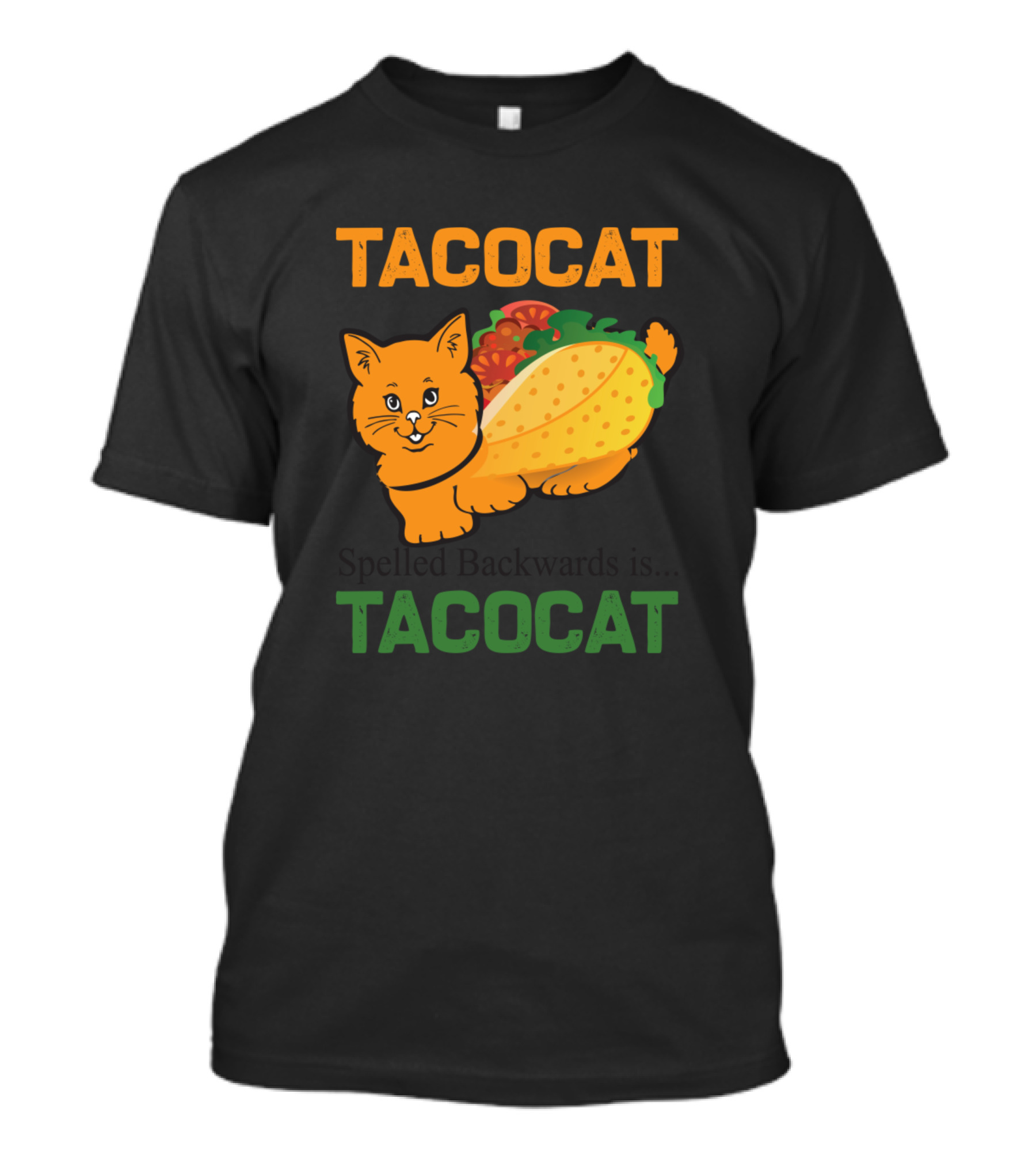 TacoCat Spelled Backwards Is TacoCat Cute Cat Taco T-Shirt