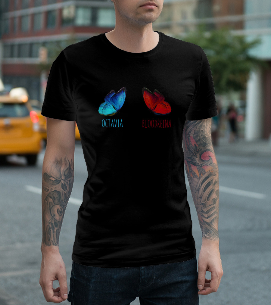 Octavia Bloodreina The 100 Butterfly Contrast T-Shirt