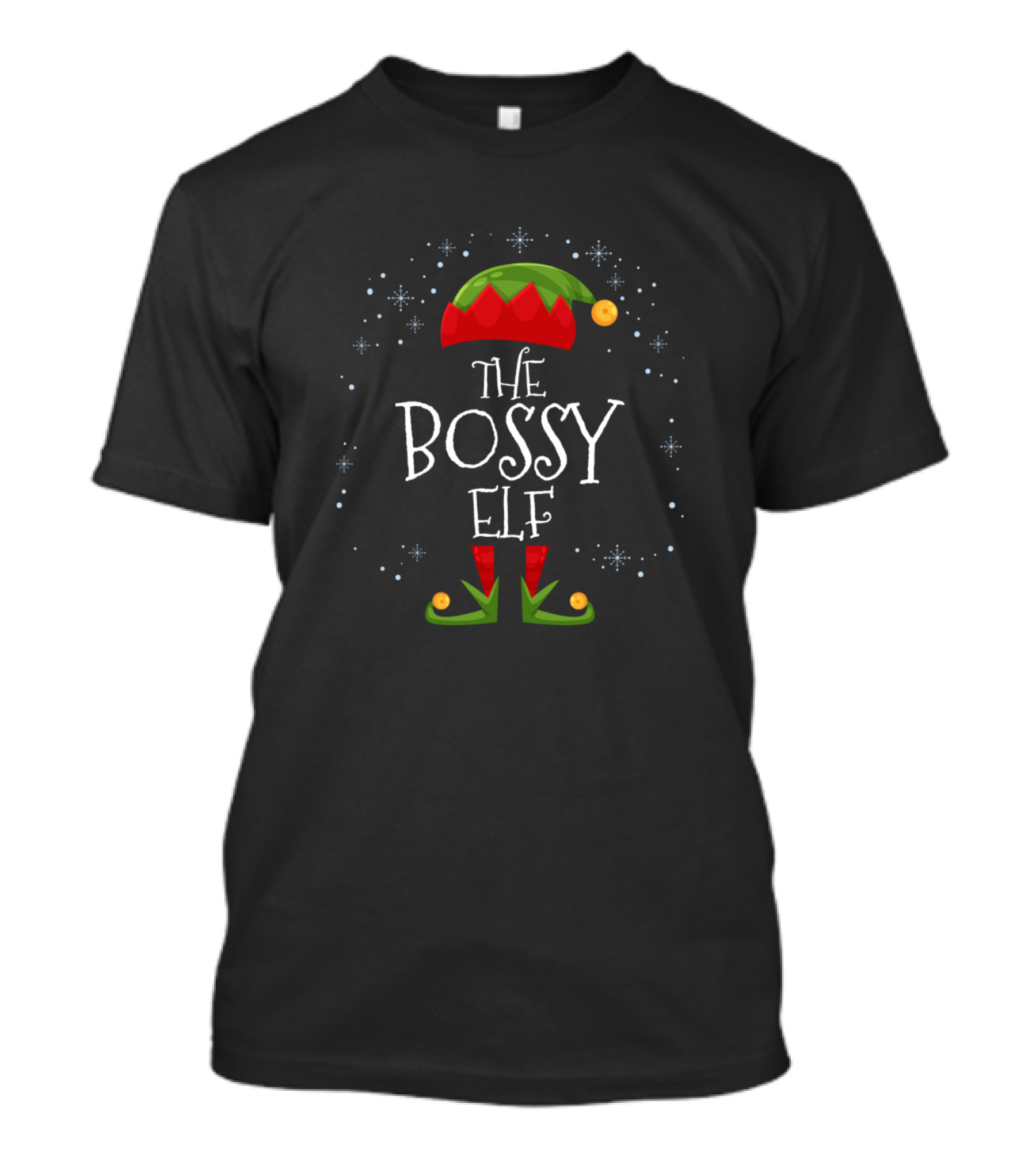 The Bossy Elf Family Christmas Matching Group T-Shirt