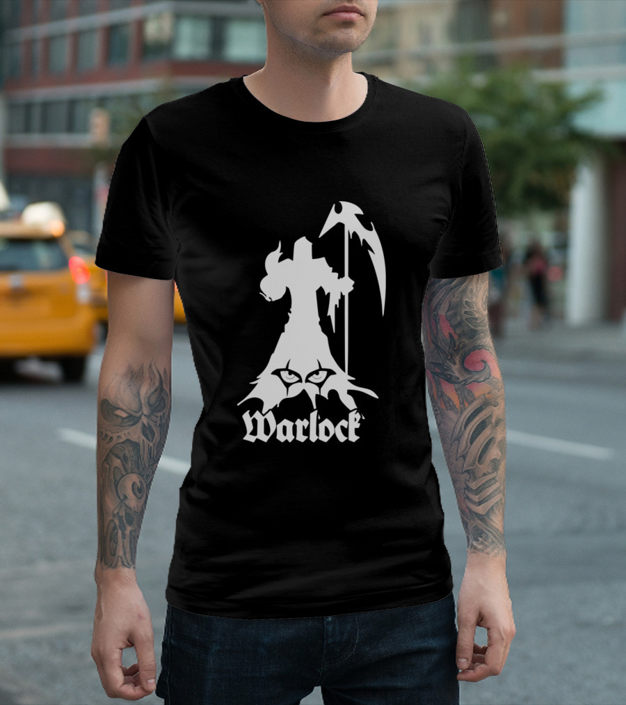 Warlock Grim Reaper Emblem Dnd Tabletop Rpg T-Shirt