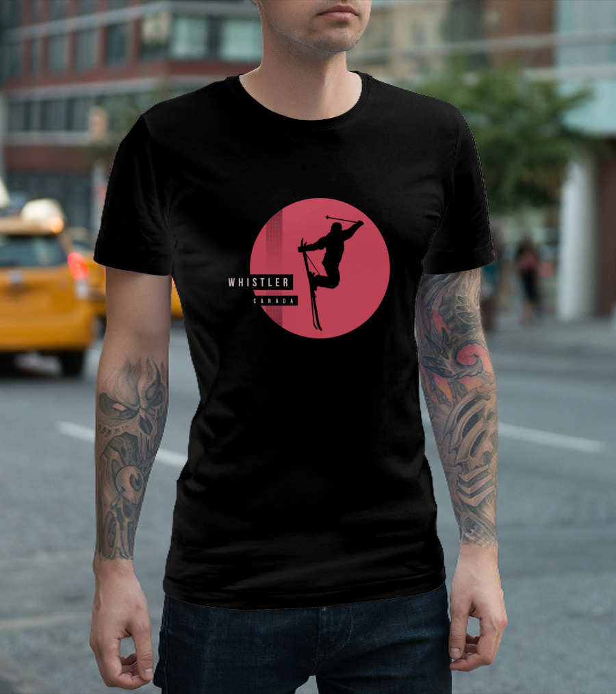 Whistler Canada Ski Fan Mountain Skiing Skier T-Shirt