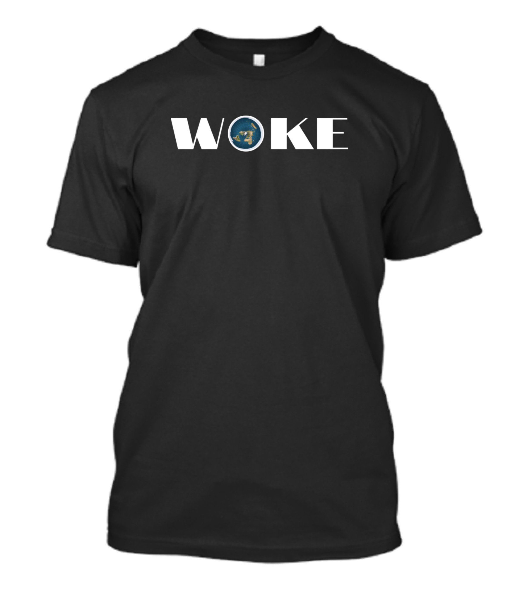 Woke Earth Map Emblem Convention Perfect T-Shirt
