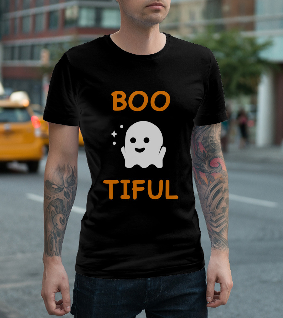 BOO TIFUL Halloween Ghost Cute T-Shirt