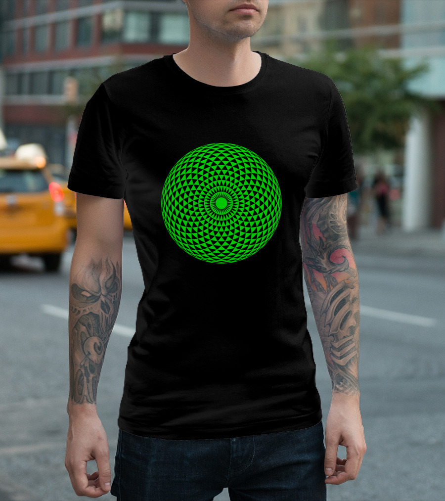 Highly Positive Energy Attraction Geometric Sphere T-Shirt