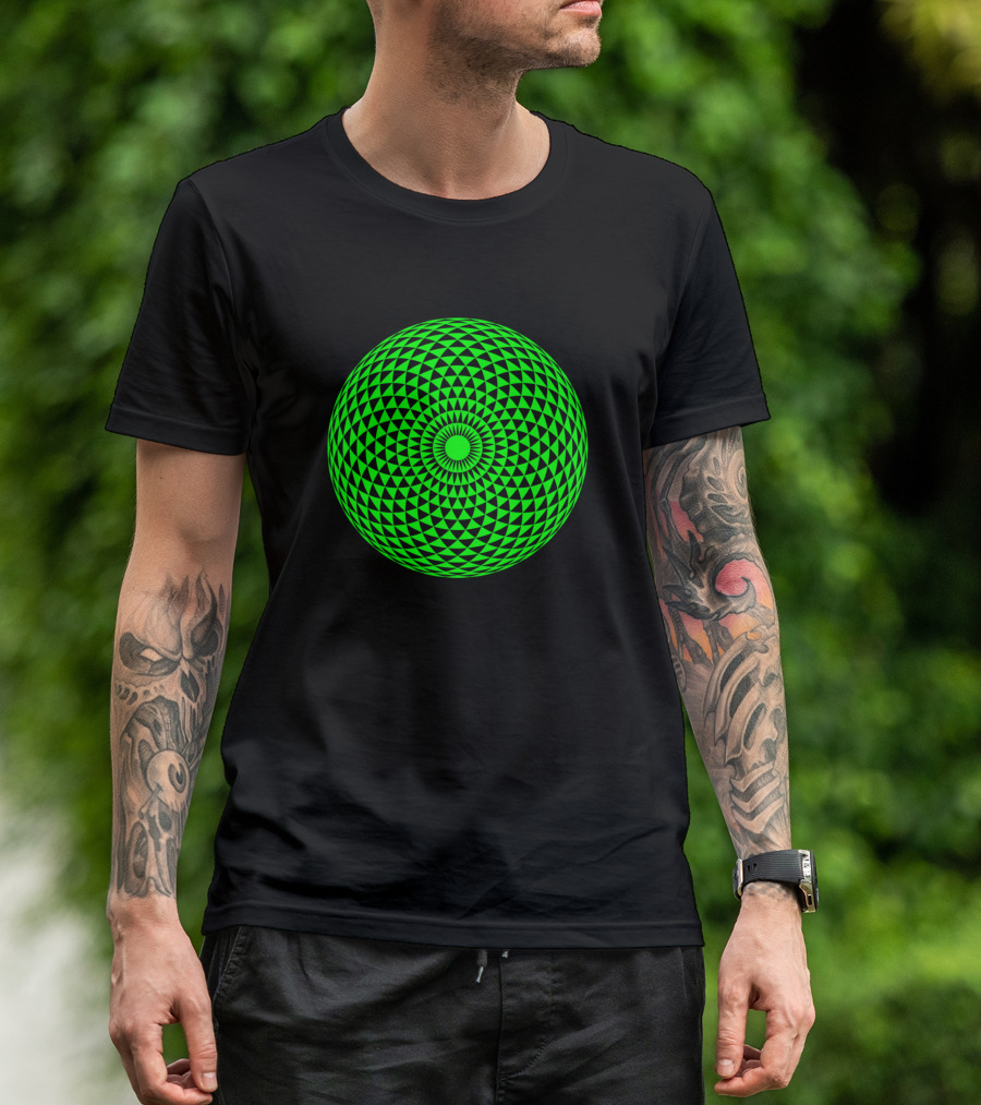 Highly Positive Energy Attraction Geometric Sphere T-Shirt