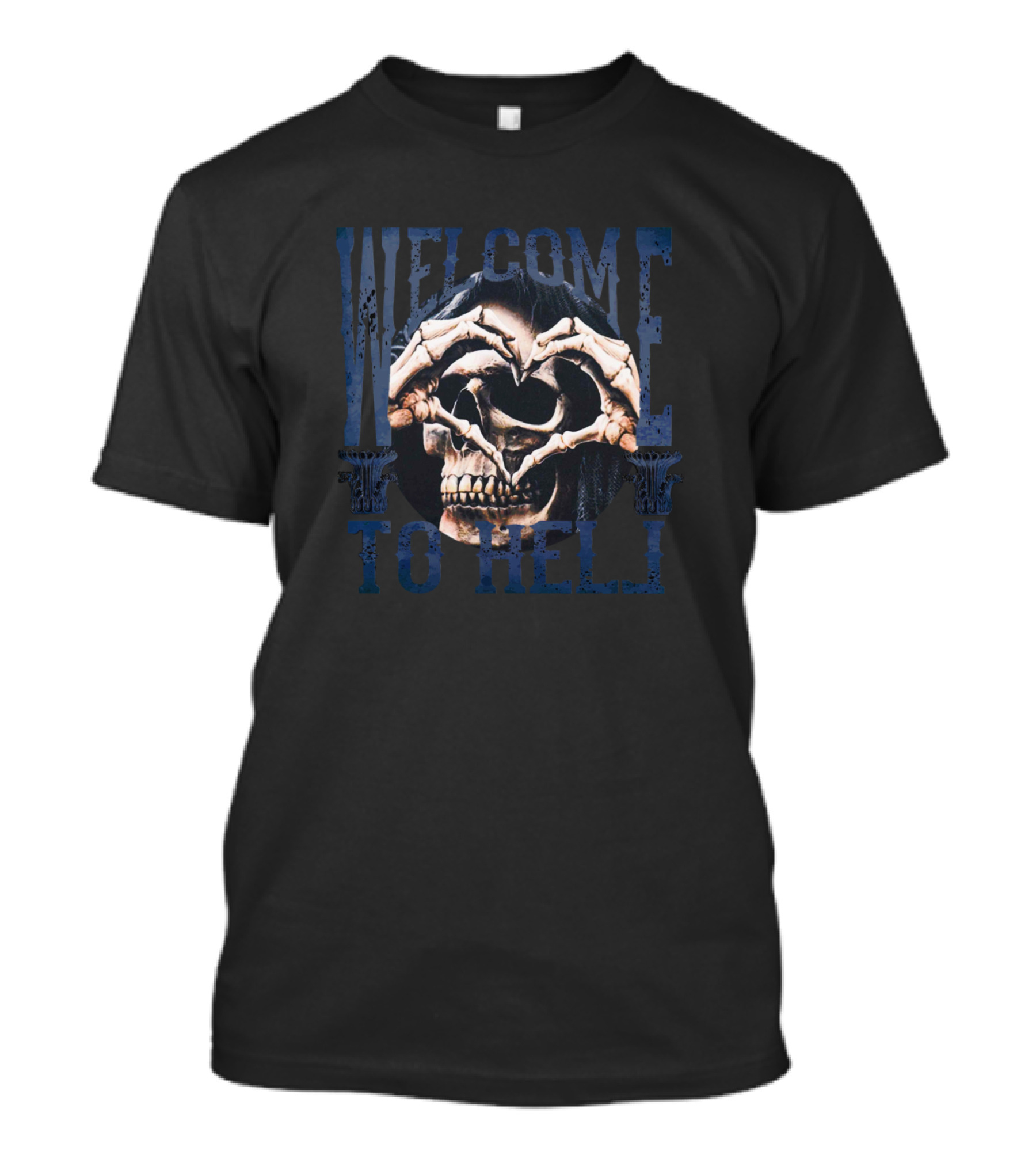 Welcome To Hell Skull Bones Undead T-Shirt