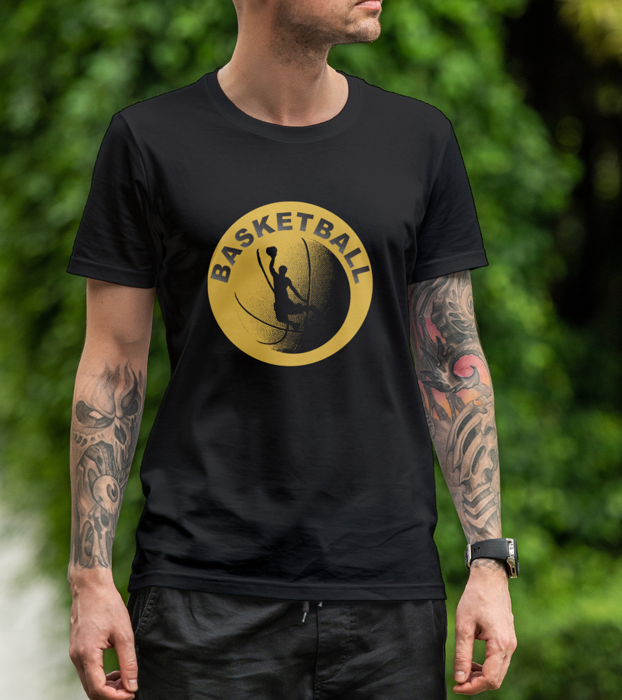 Basketball Dunk Lover Silhouette In Action T-Shirt