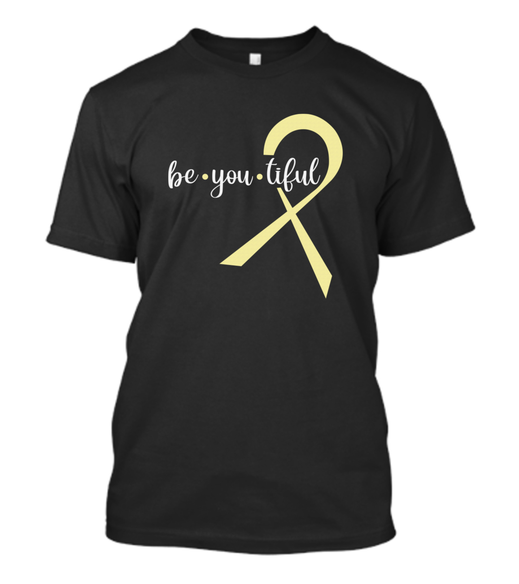 Be You Tiful Spina Bifida Awareness Pale Yellow T-Shirt