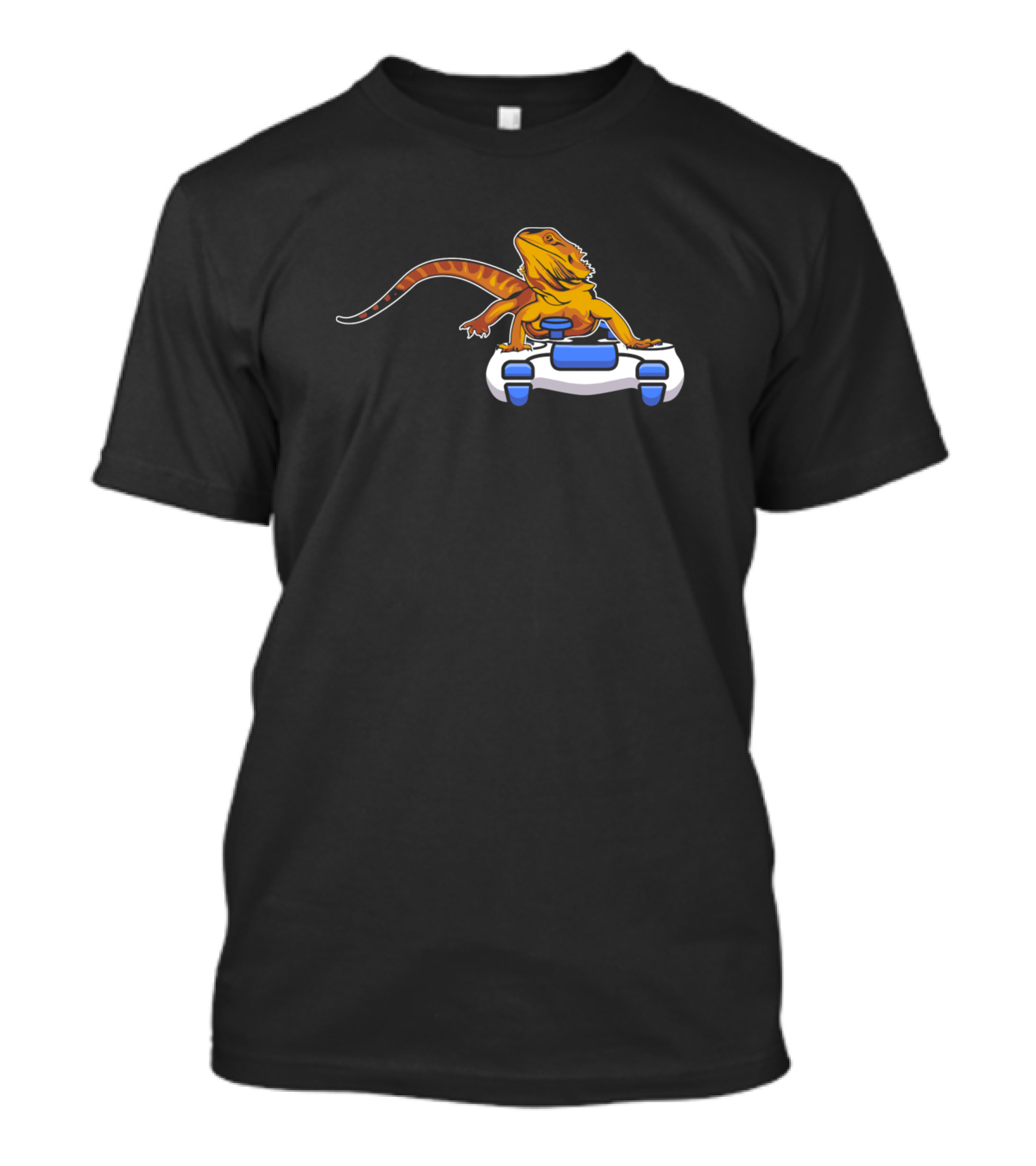 Bearded Dragon Playing Video Game Pagona Reptile Controller T-Shirt