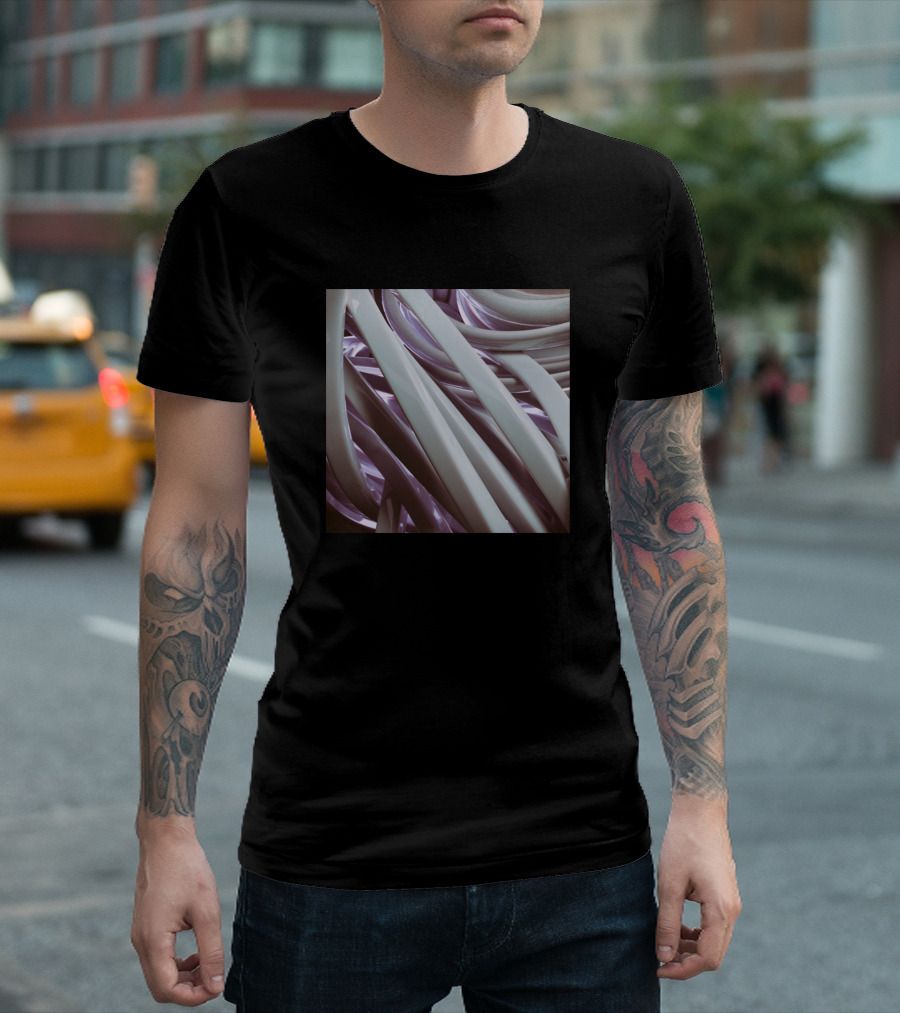 Broke Her Sht Abstract Twisted Ribbon T-Shirt