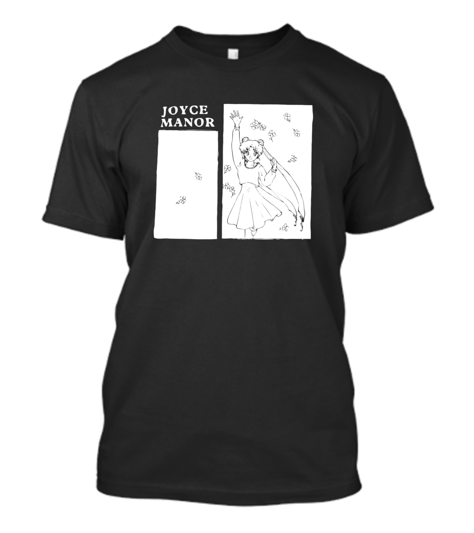 Joyce Manor Anime Girl With Flower Petals T-Shirt