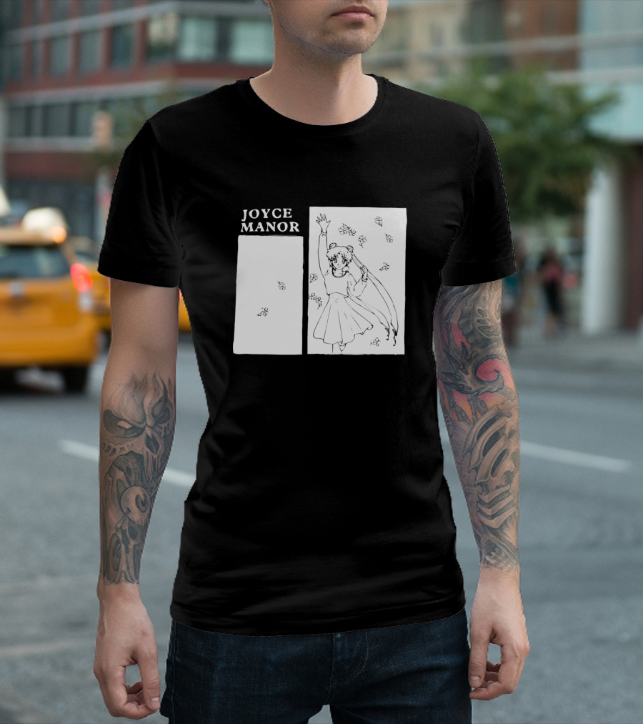 Joyce Manor Anime Girl With Flower Petals T-Shirt
