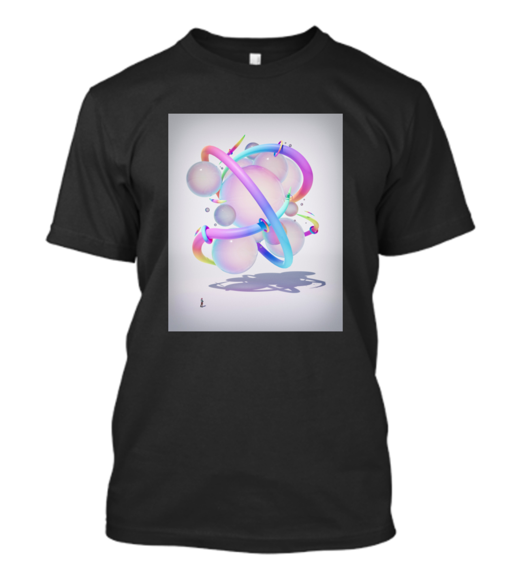 Looop Colorful Spheres And Intertwining Rings T-Shirt