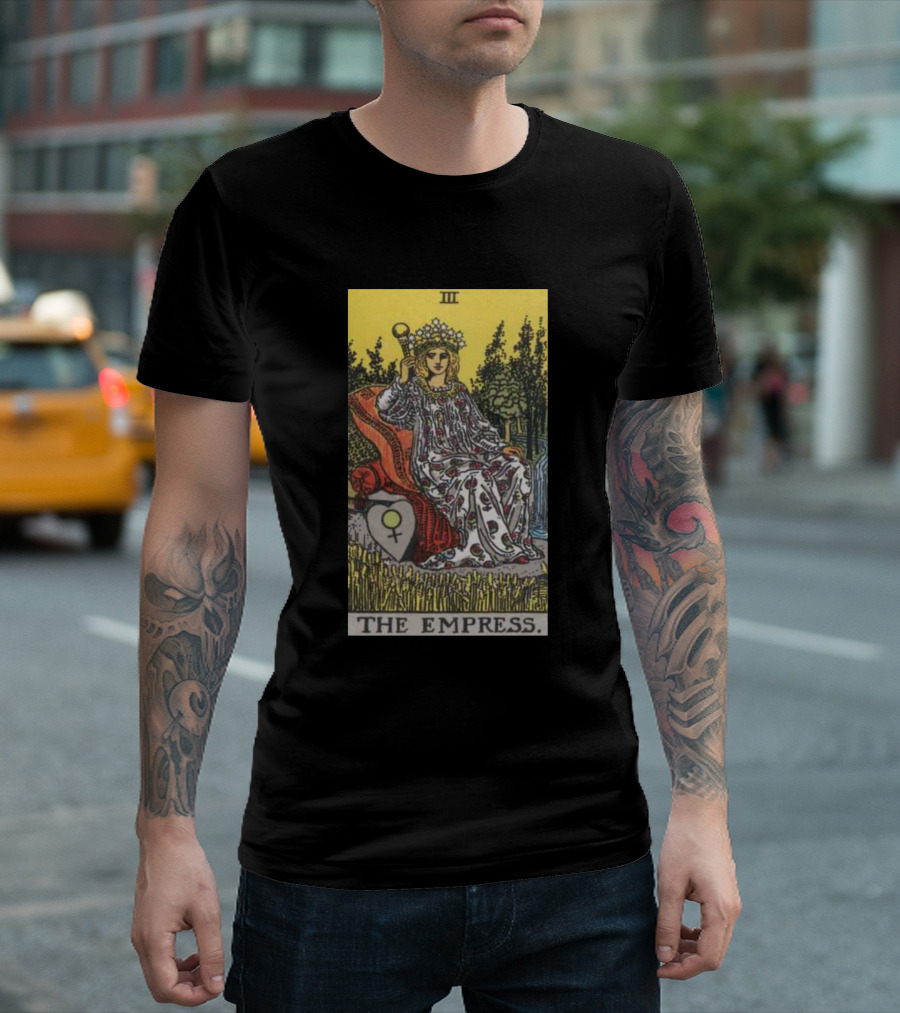 Rider Waite Tarot Card The Empress III Symbol Image T-Shirt