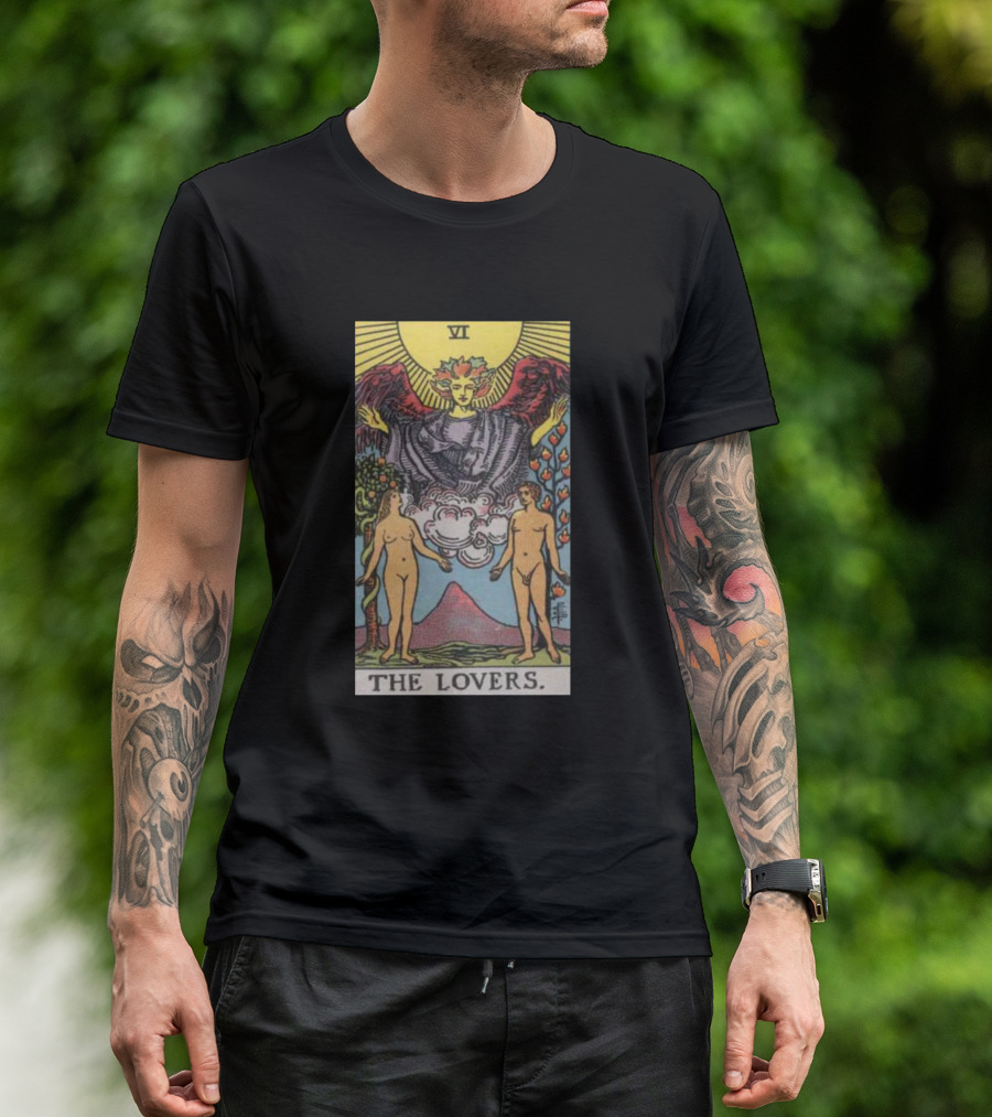 The Lovers Rider Waite Tarot Card VI T-Shirt