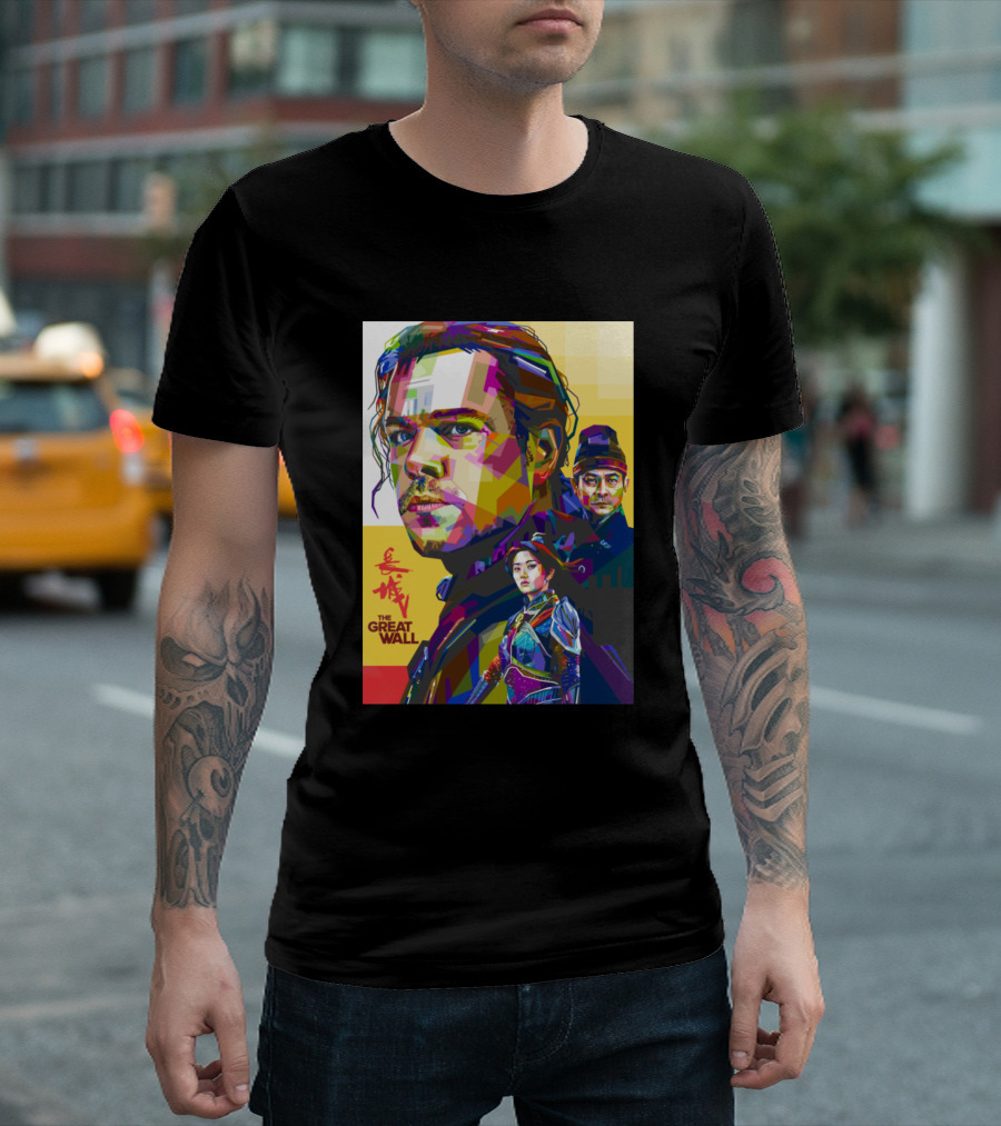 The Great Wall Film Colorful Character Portraits T-Shirt