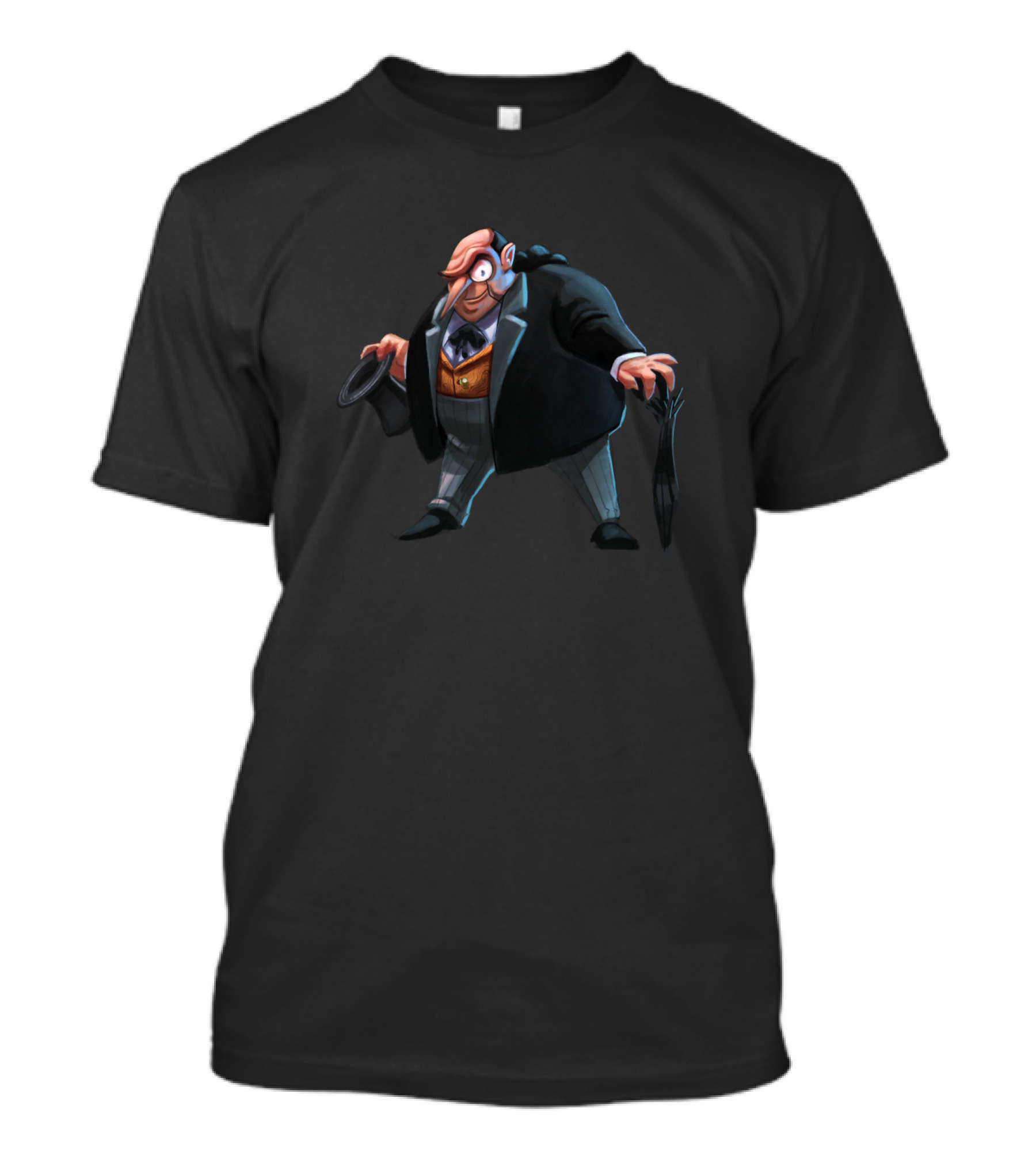 The Penguin Villain Character With Umbrella And Monocle T-Shirt