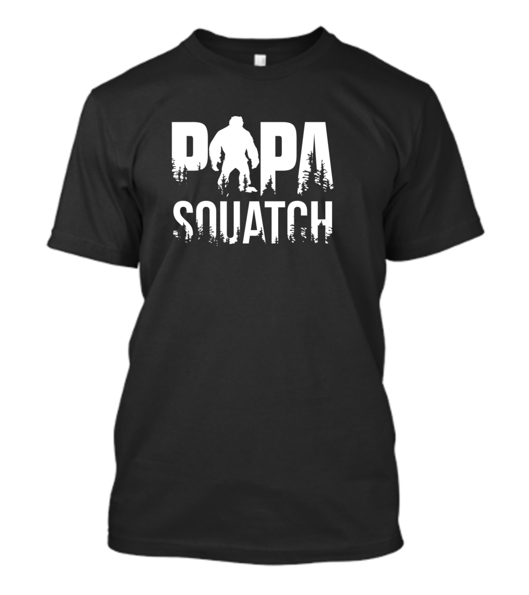 Papa Squatch Dad Sasquatch Forest T-Shirt