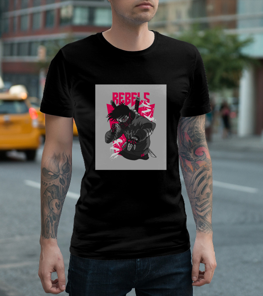 Rebels Ninja Street Fighter Masked T-Shirt