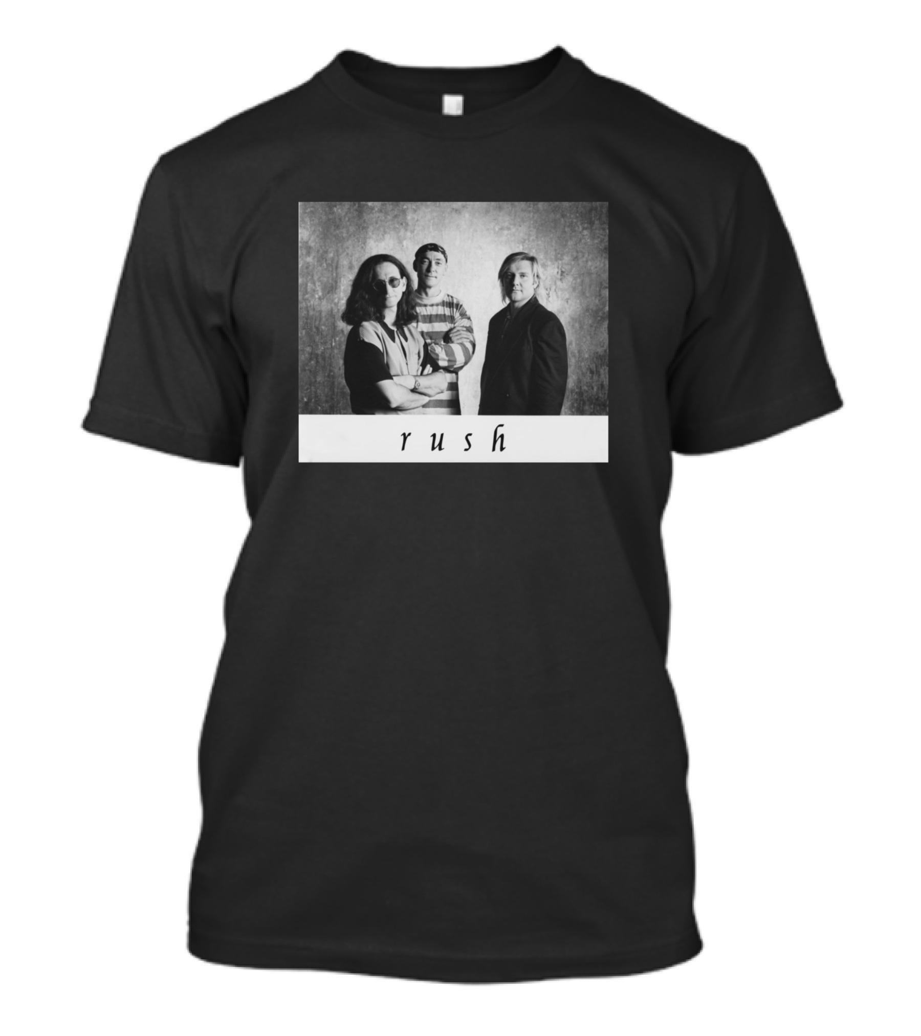 Rush Band Black And White Trio T-Shirt