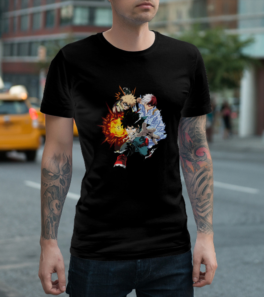 My Hero Academia Trio Midoriya Bakugo Todoroki T-Shirt