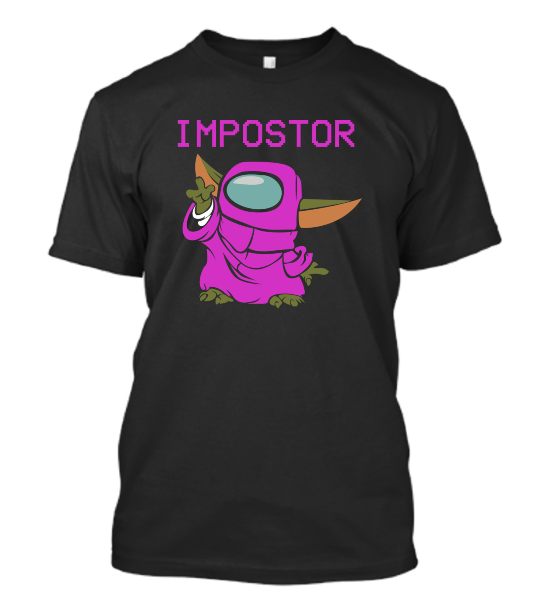 Impostor Purple Among Us Creature With Yoda Ears T-Shirt