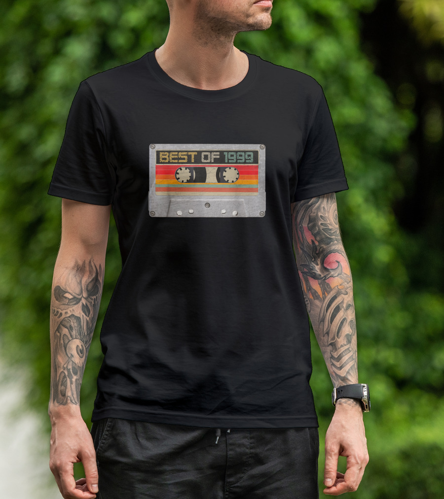Best Of 1999 Cassette Tape Retro Birthday T-Shirt