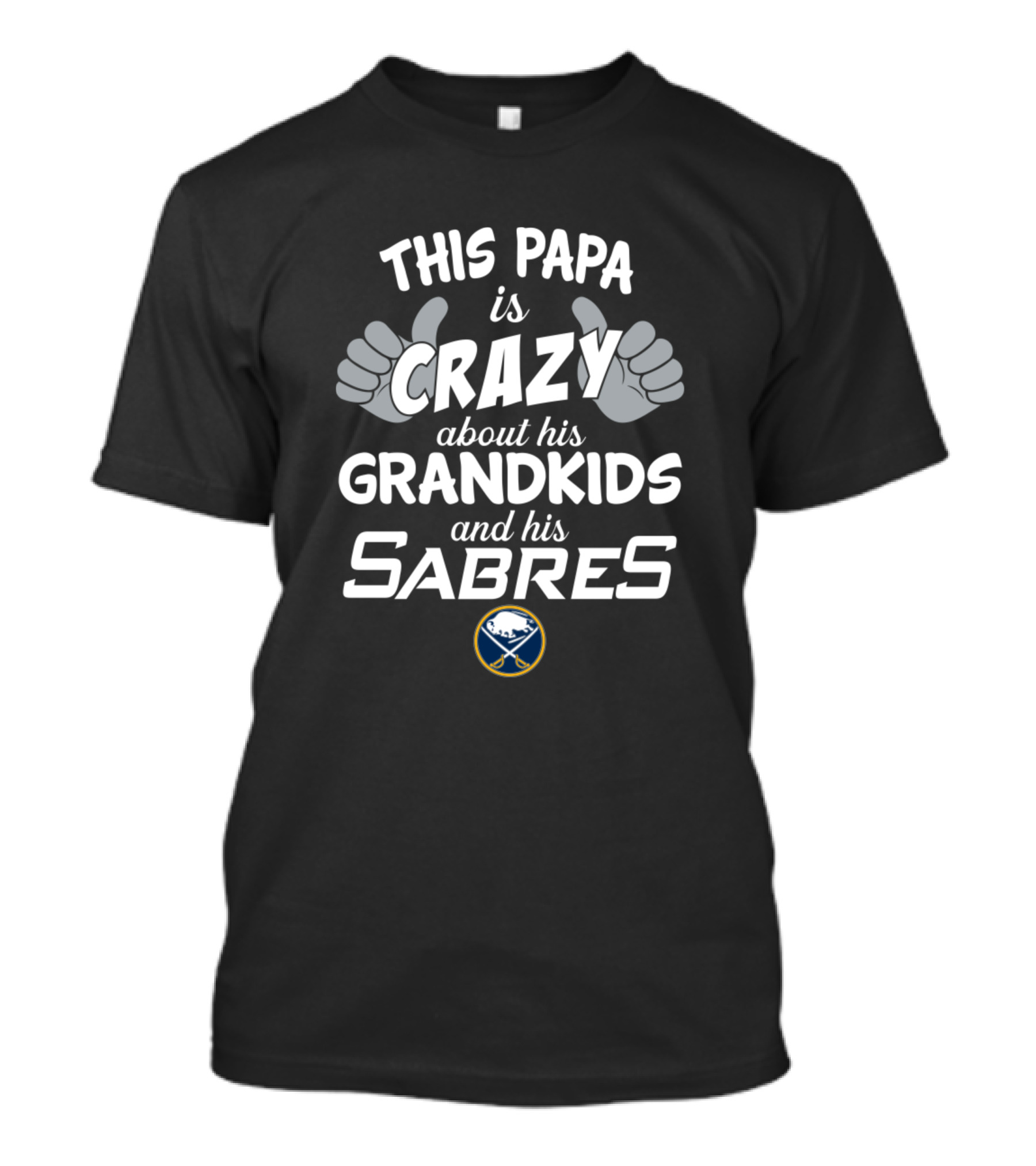 This Papa Is Crazy About His Grandkids And His Sabres T-Shirt